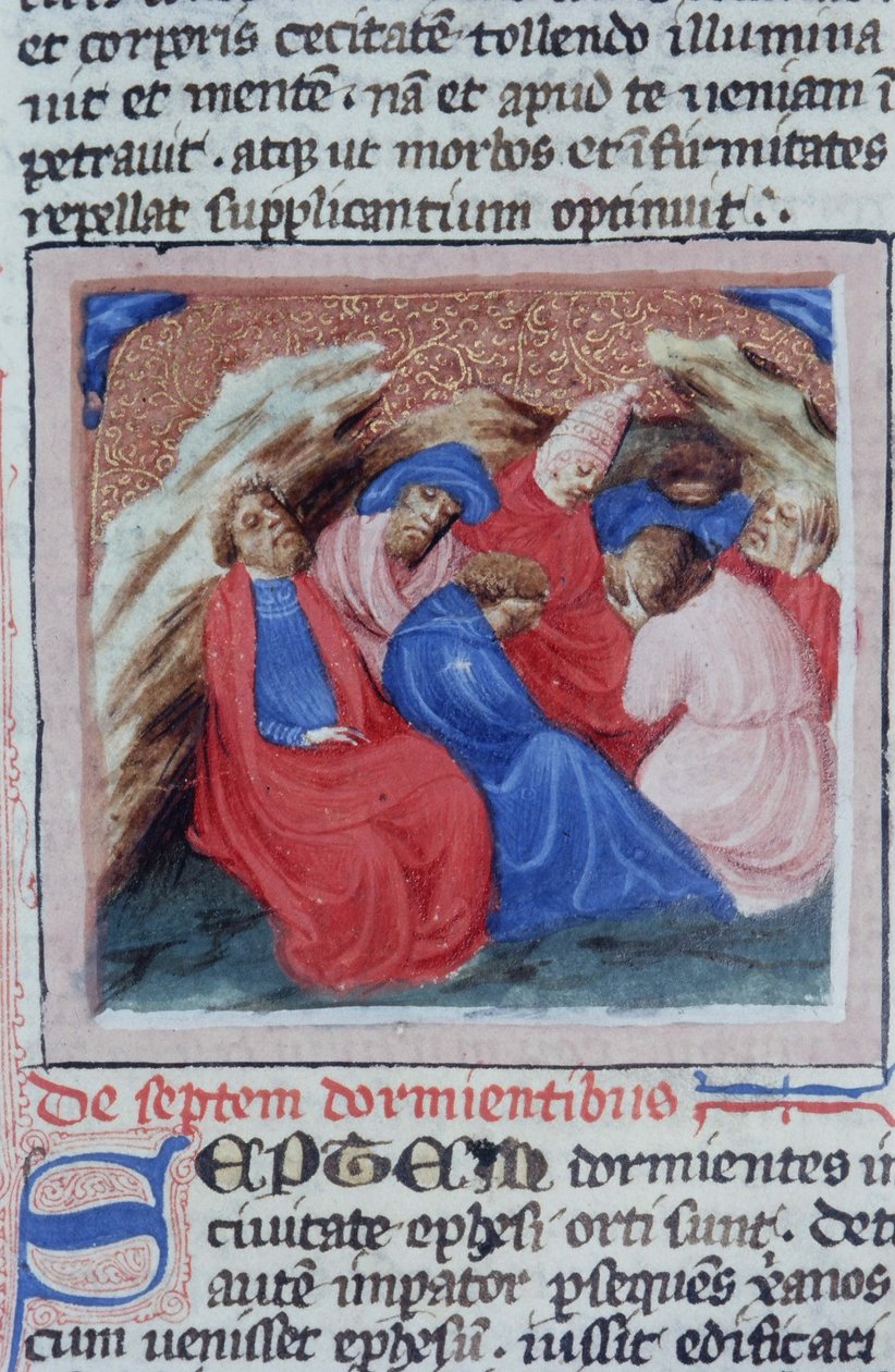 Pagina dalla Legenda Aurea, Bruges, c.1400-10 da Flemish School