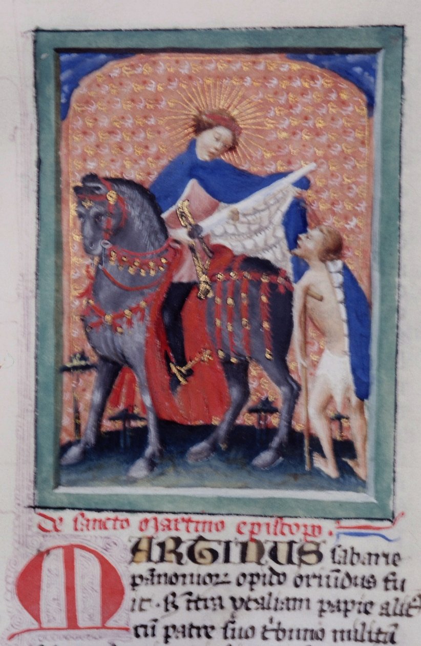 Pagina dalla Legenda Aurea, Bruges, c.1400-10 da Flemish School