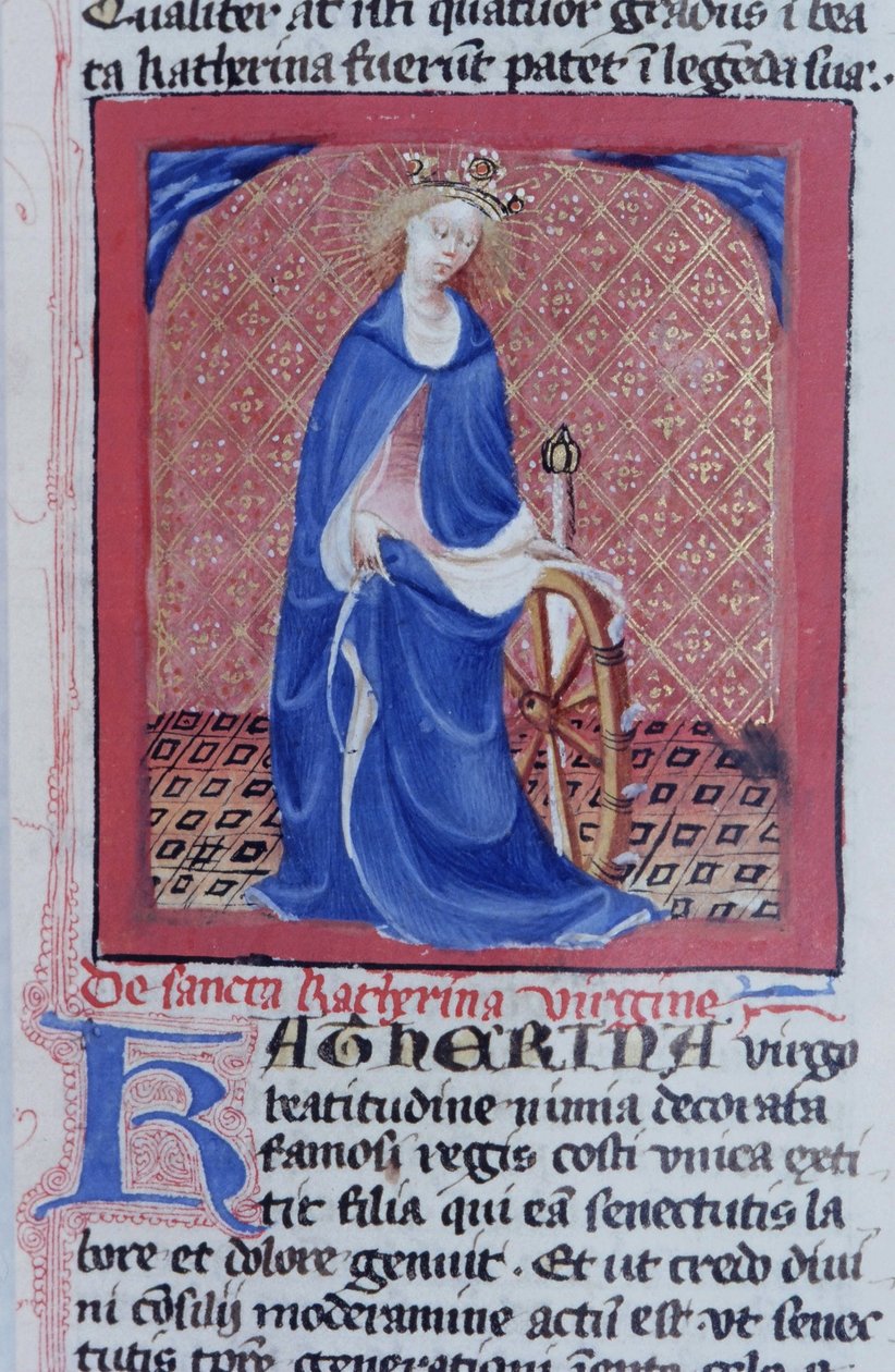 Pagina dalla Legenda Aurea, Bruges, c.1400-10 da Flemish School