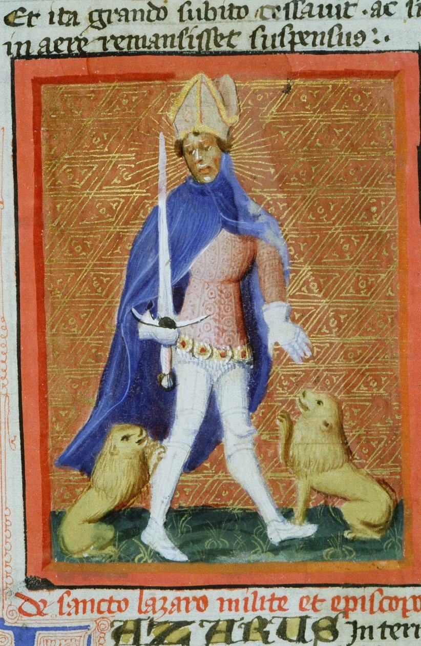 Pagina dalla Legenda Aurea, Bruges, c.1400-10 da Flemish School