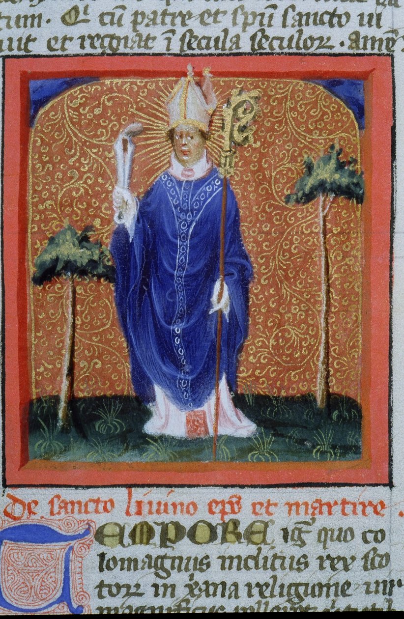 Pagina dalla Legenda Aurea, Bruges, c.1400-10 da Flemish School