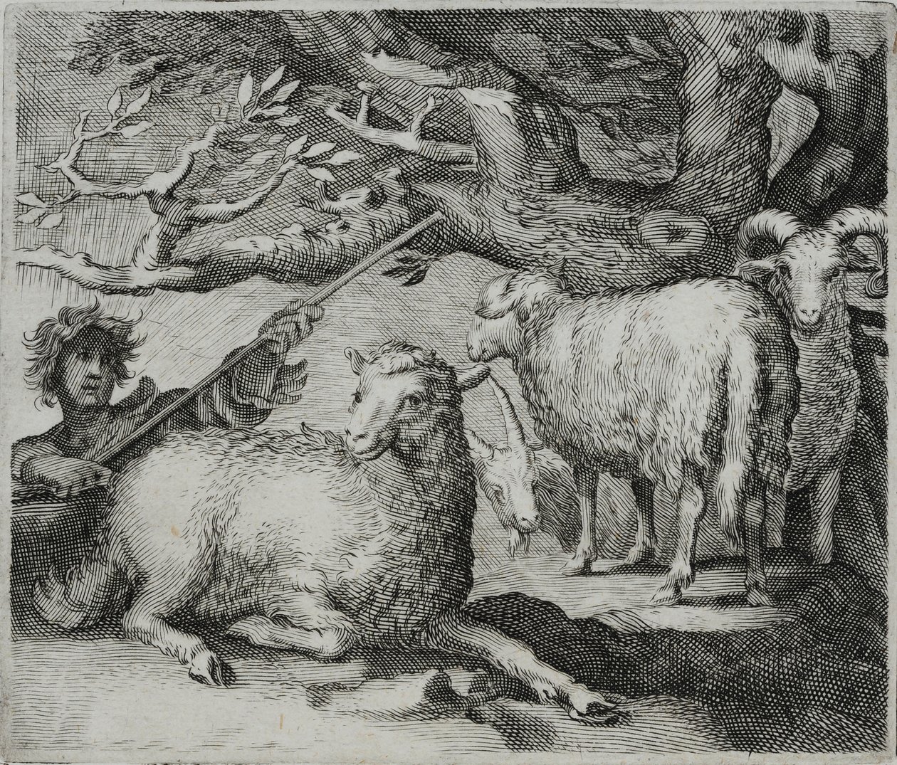 Incisione di un antico maestro da Flemish School