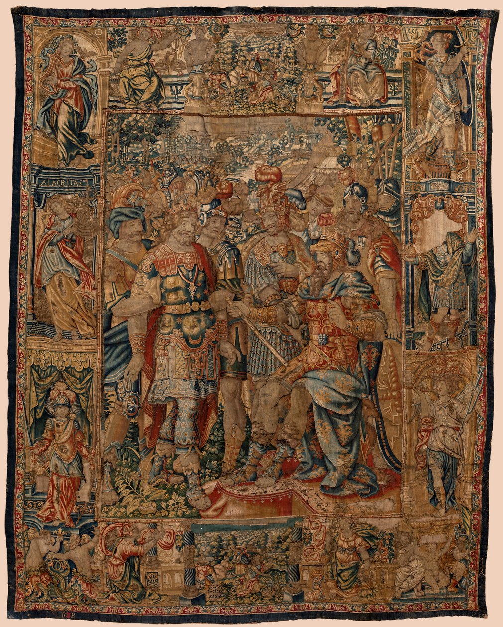 Museo parrocchiale di arazzi (Museo Parroquial de Tapices de Pastrana). Arazzo fiammingo. Il giovane Alessandro davanti a suo padre Filippo. Bruxelles. XVI secolo. 328x407cm. da Flemish School