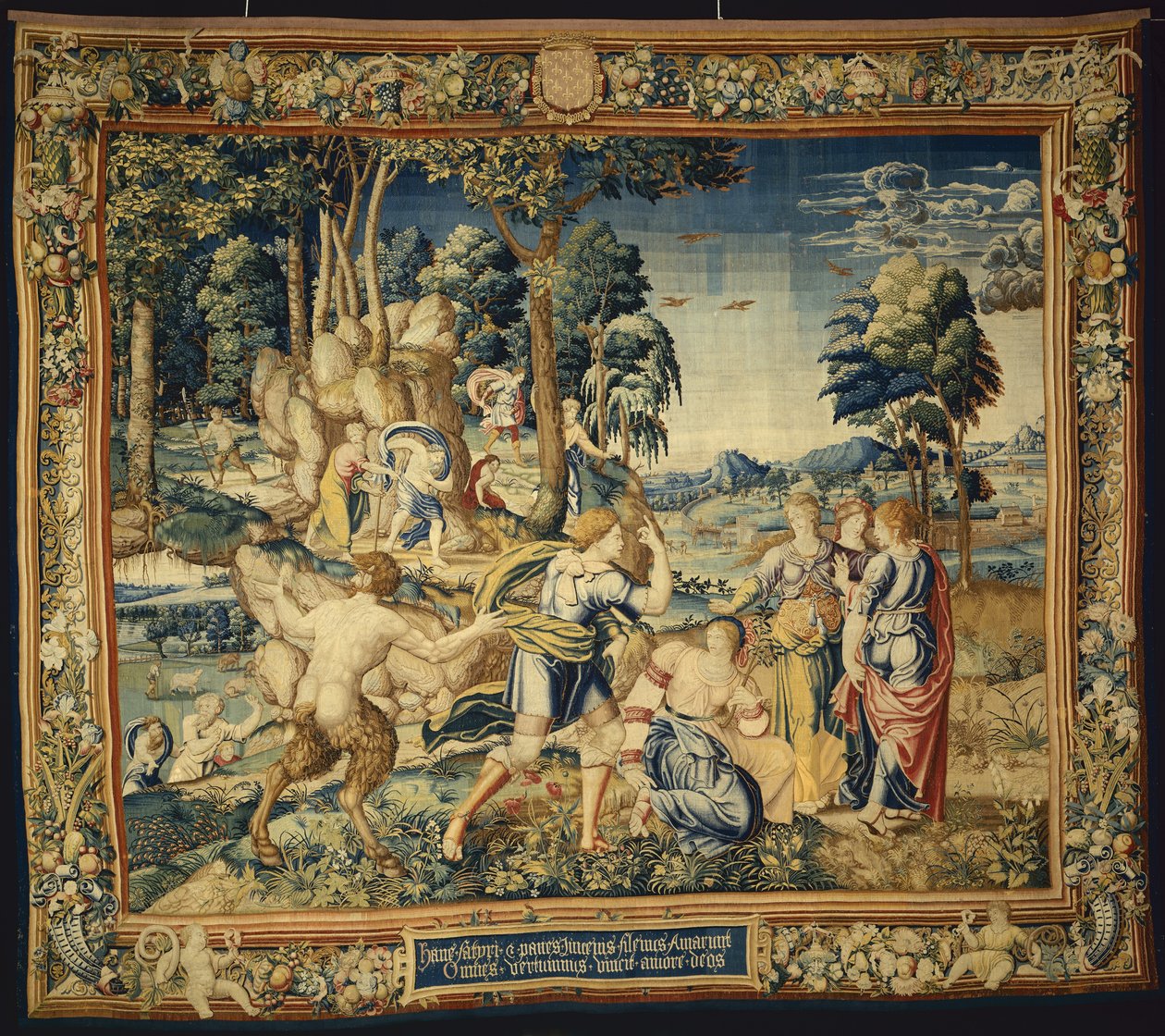 Pomona sorpresa da Vertumno e altri pretendenti, dalla Storia di Vertumno e Pomona da Flemish School