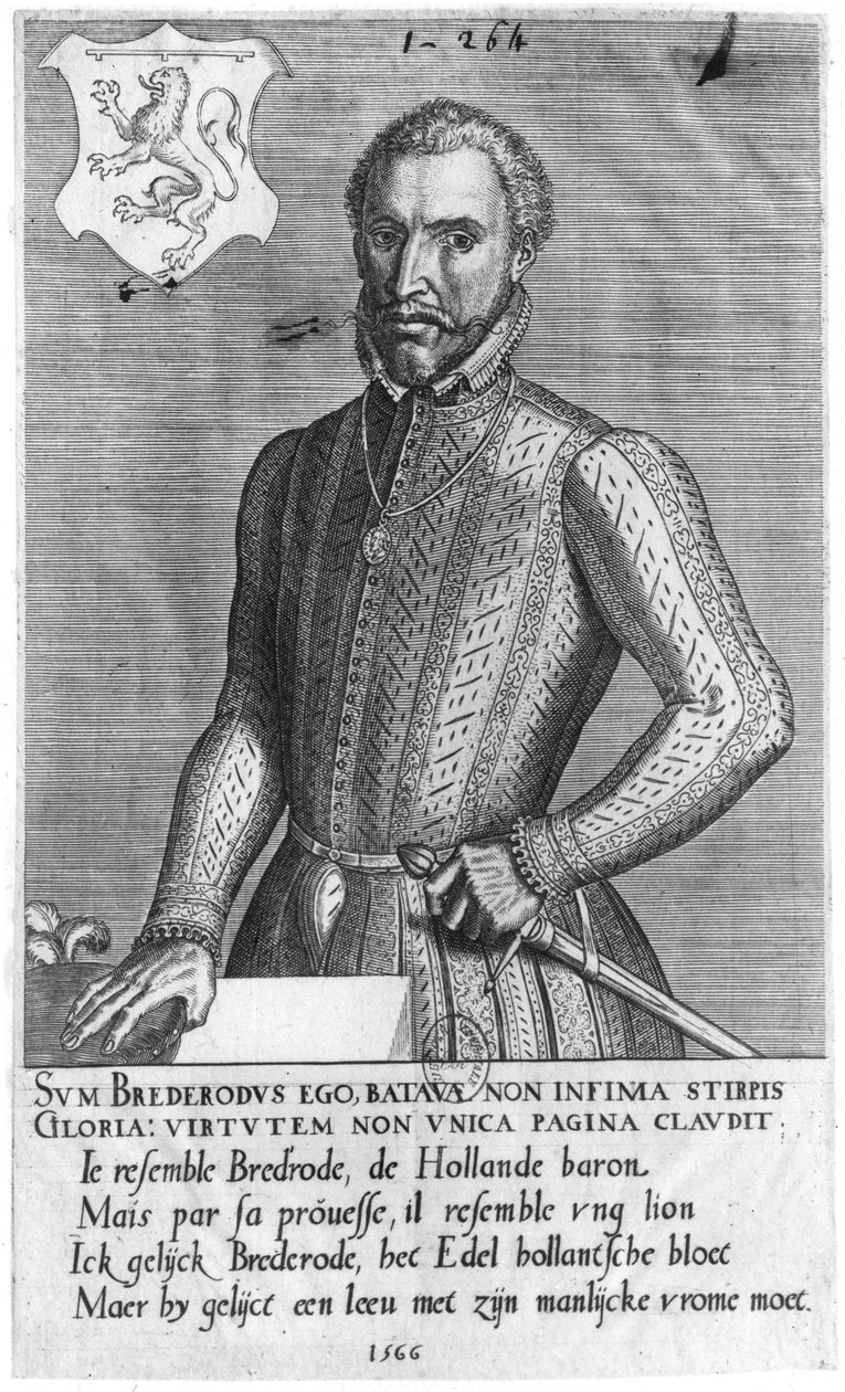 Ritratto del Conte Enrico di Brederode (1531-68) 1566 da Flemish School