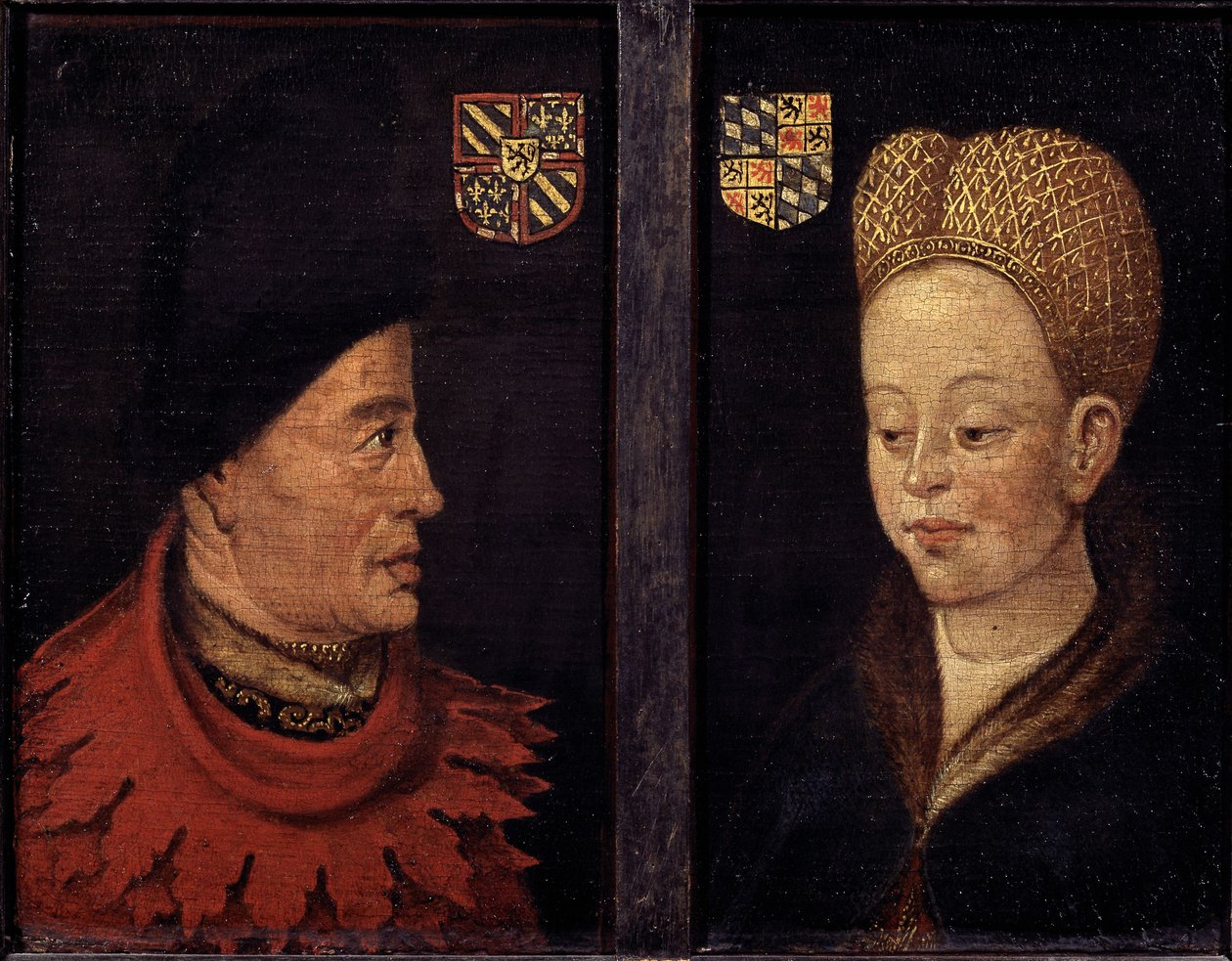 Ritratto di Giovanni il Temerario e Margaretha di Baviera da Flemish School