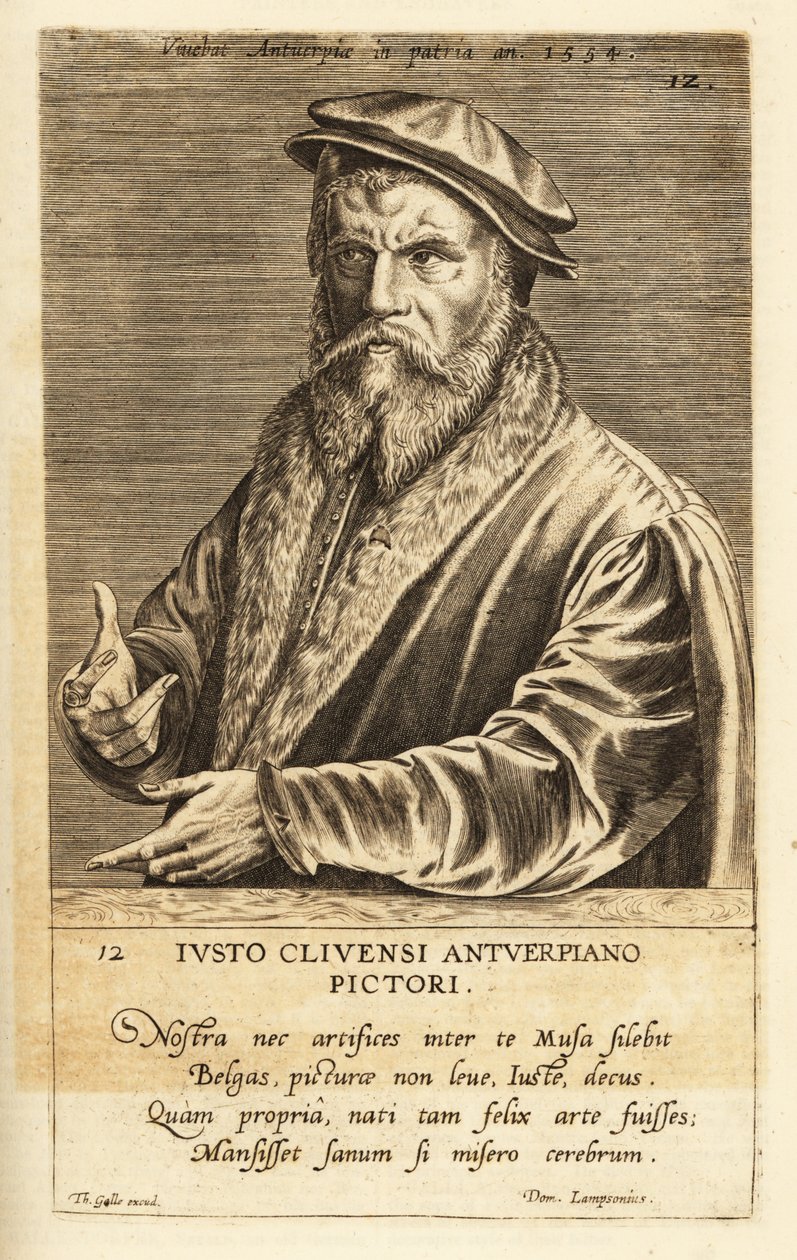 Ritratto di Joos van Cleve, pittore fiammingo da Flemish School