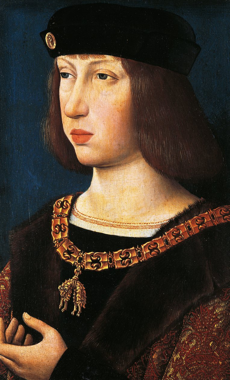 Ritratto di Filippo I di Castiglia, detto Il Bello, Re Consorte di Castiglia e León da Flemish School