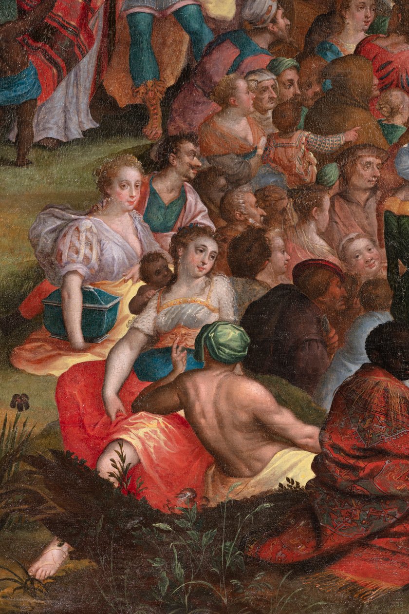 Predicazione di Giovanni nel deserto da Flemish School