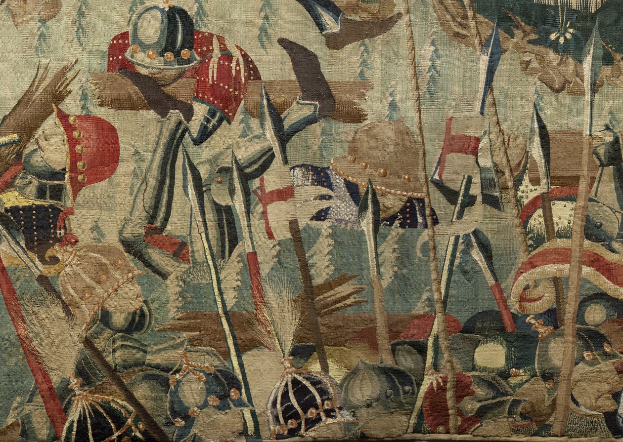 Arazzo che mostra le conquiste del re Alfonso V del Portogallo, Tournai (dettaglio) da Flemish School