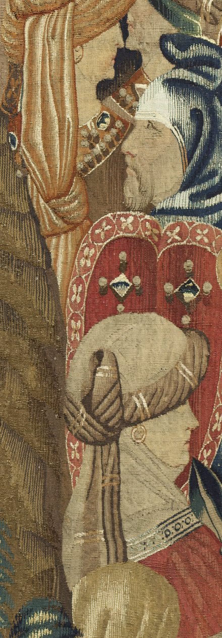Arazzo che mostra le conquiste del re Alfonso V del Portogallo, Tournai (dettaglio) da Flemish School