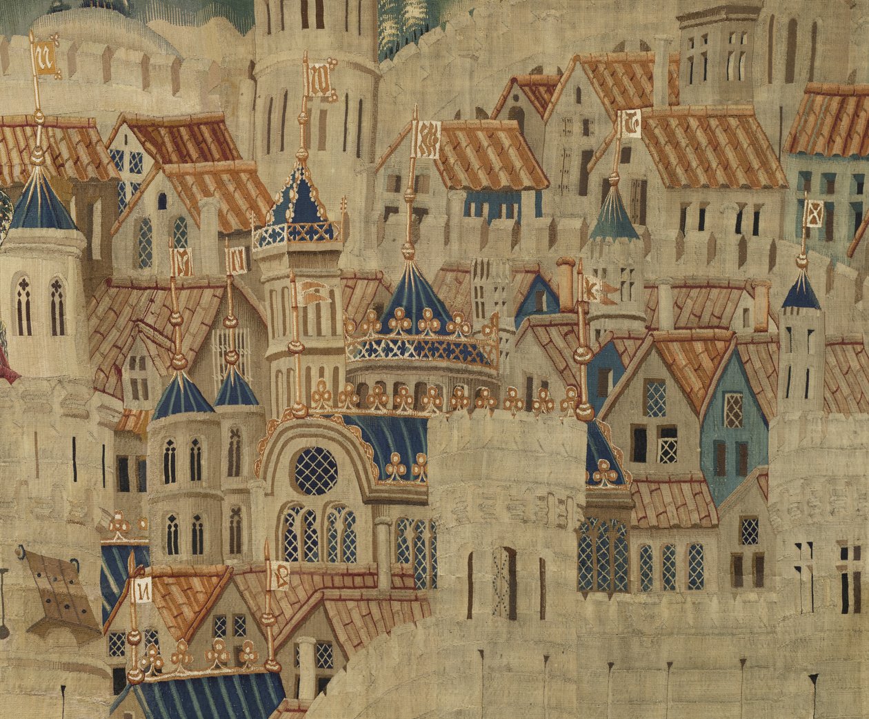 Arazzo che mostra le conquiste del re Alfonso V del Portogallo da Flemish School