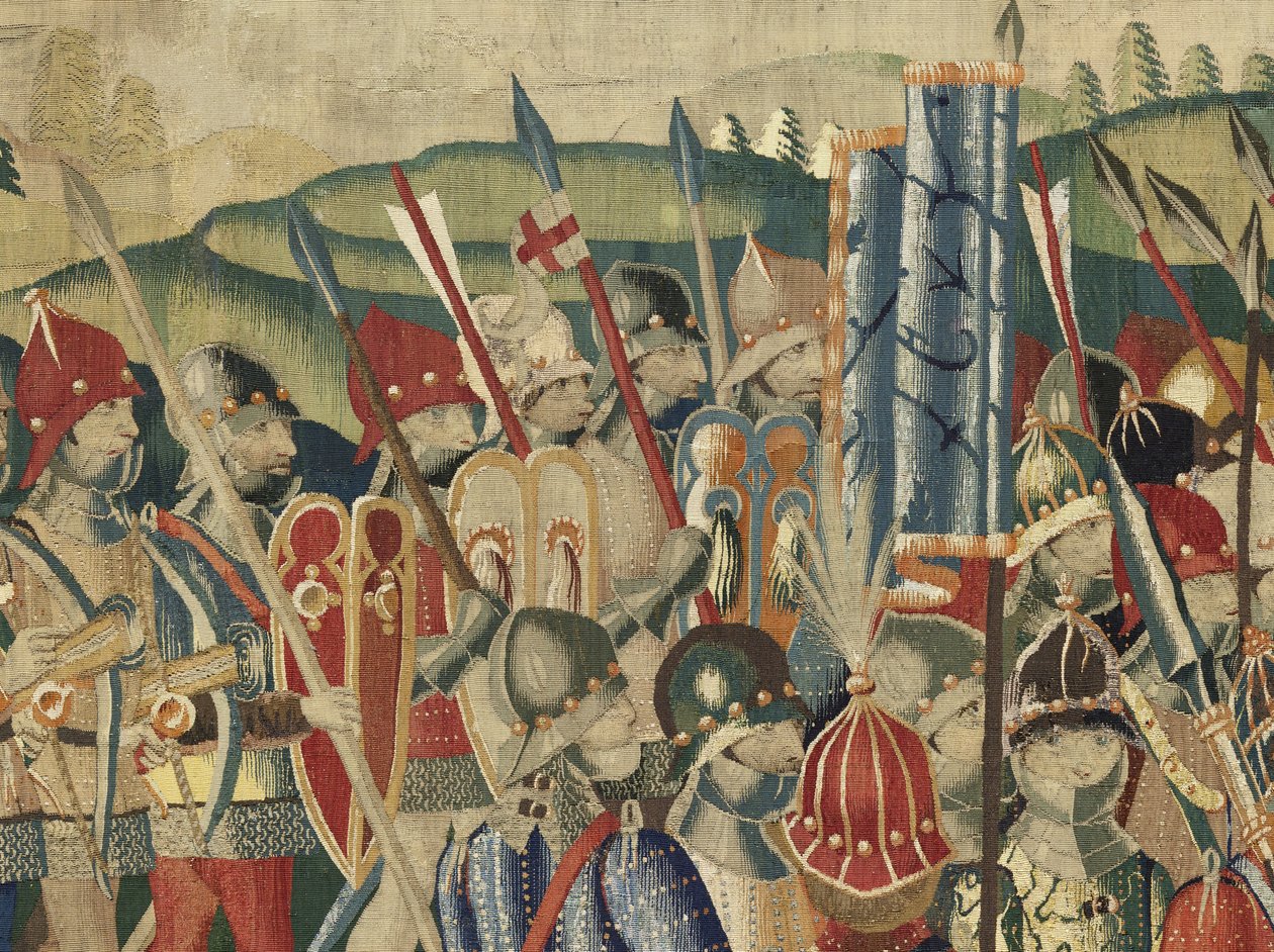 Arazzo che mostra le conquiste del re Alfonso V del Portogallo da Flemish School