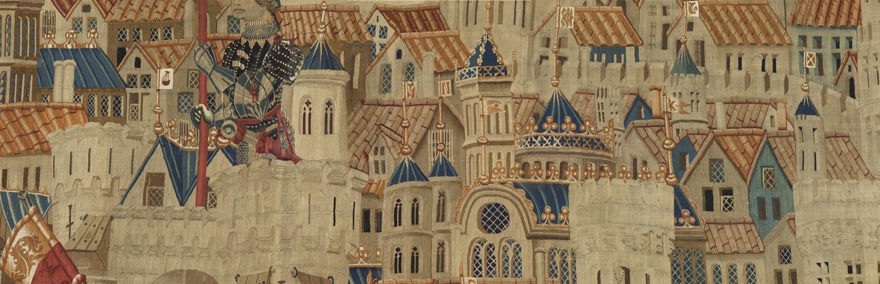 Arazzo che mostra le conquiste del re Alfonso V del Portogallo da Flemish School