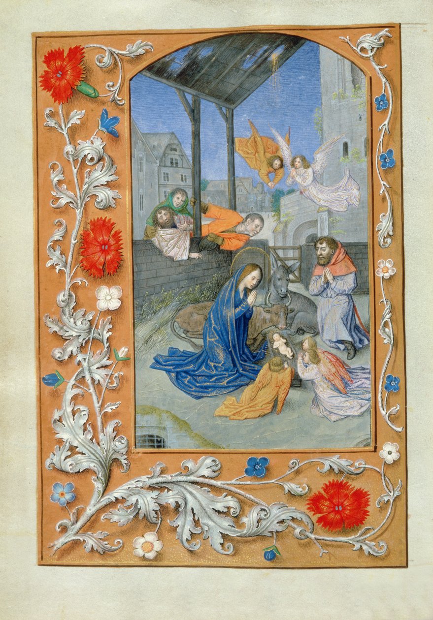 La Natività, c.1480 da Flemish School