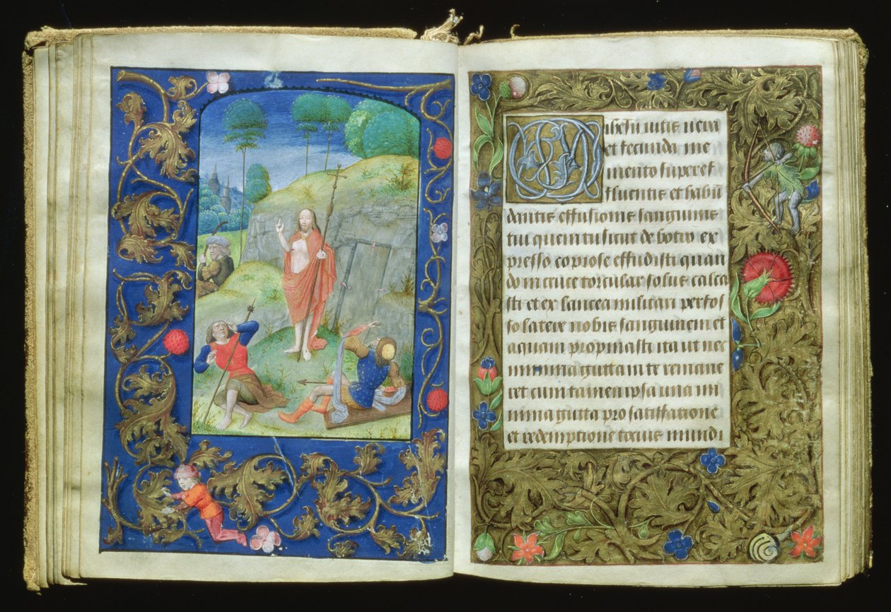 La Resurrezione, miniatura dal Libro delle Preghiere di Stafford da Flemish School