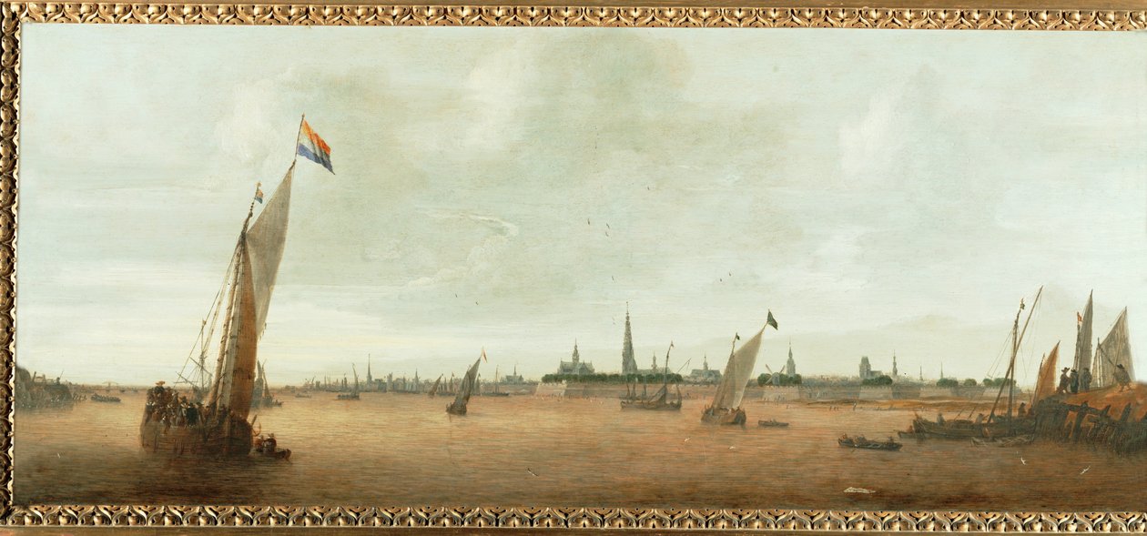 Vista di Anversa, Belgio ... da Flemish School