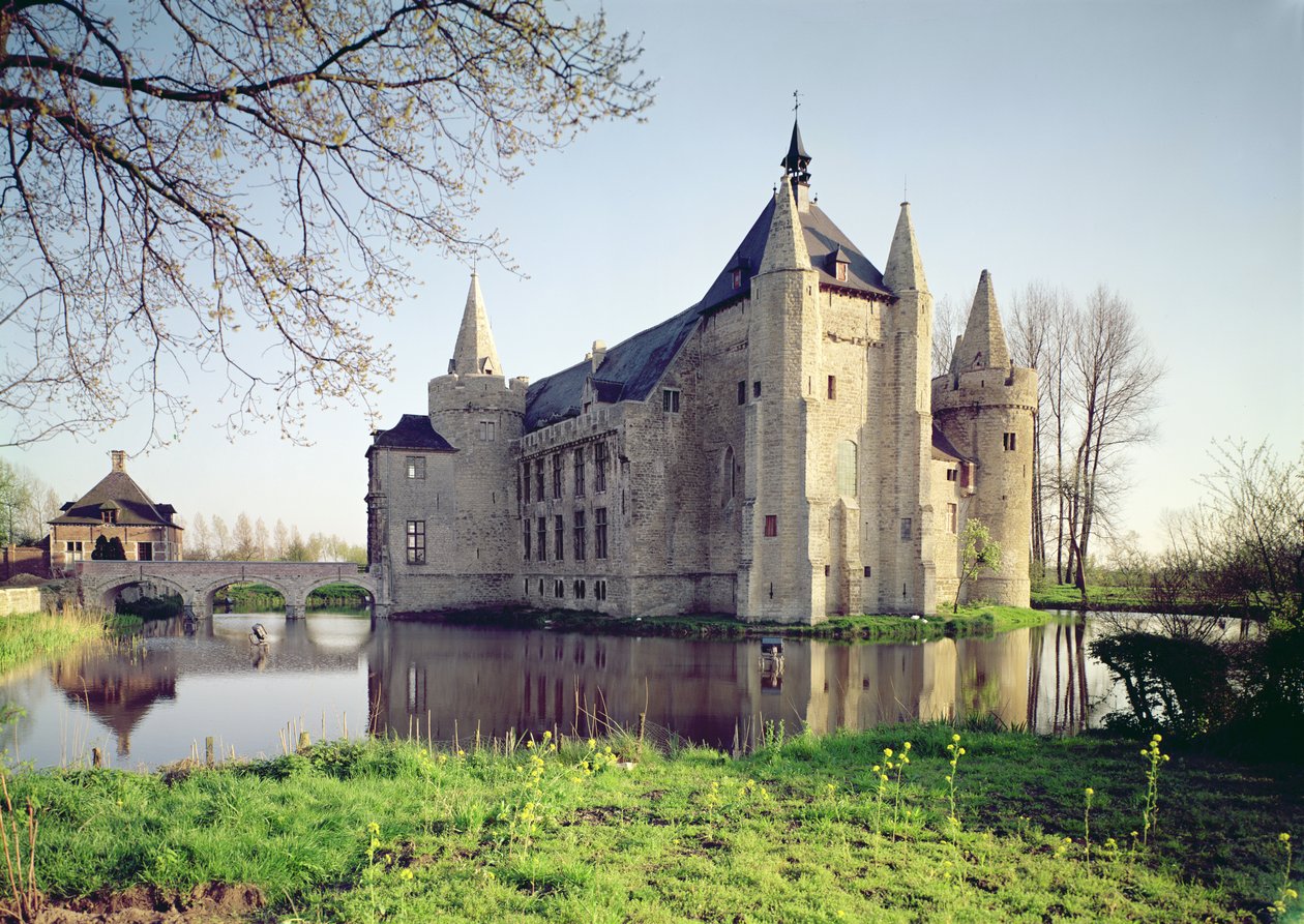 Vista del castello da Flemish School