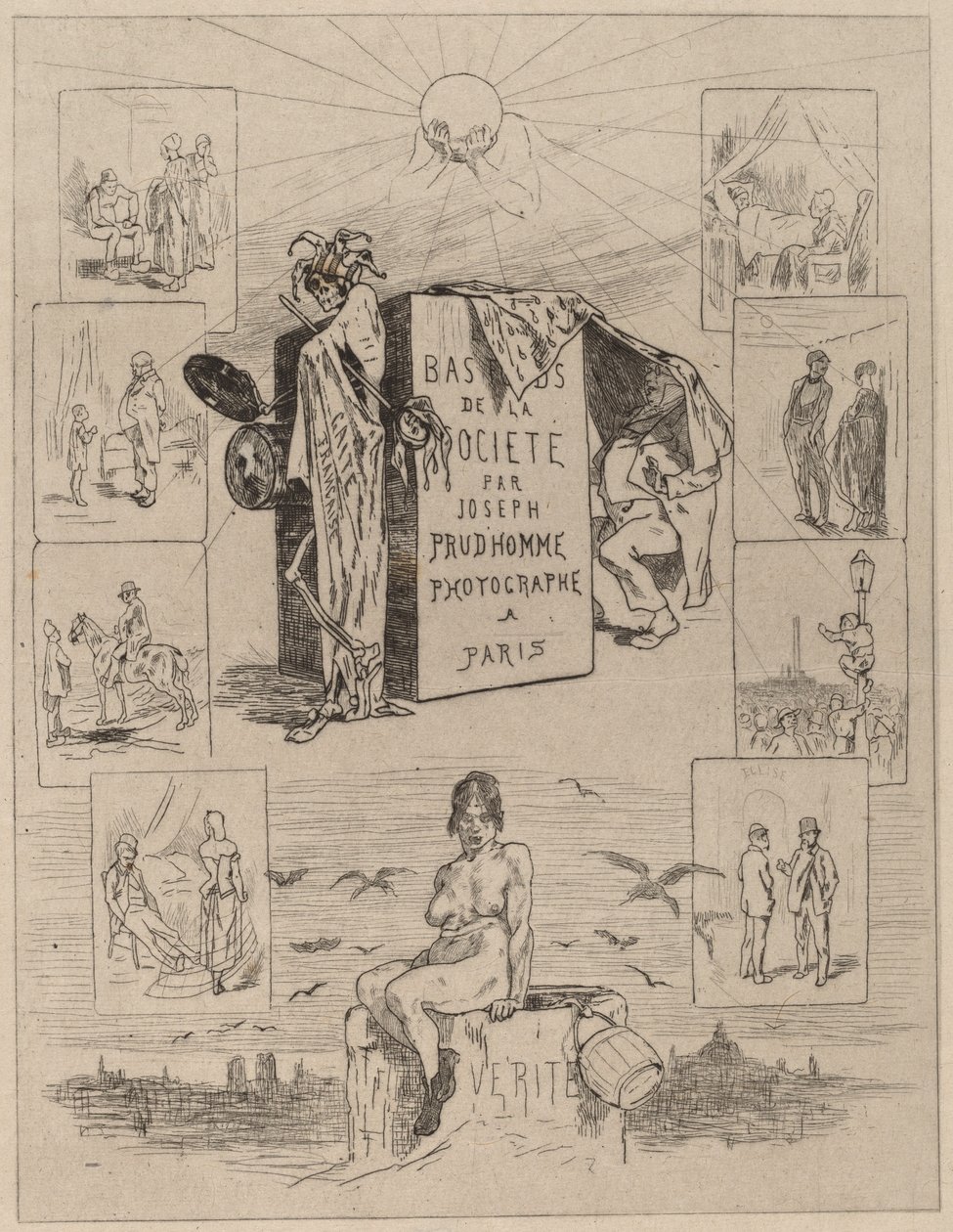 Frontespizio: Il Fondo della Società (Las bas-fonds de la societe) da Félicien Rops