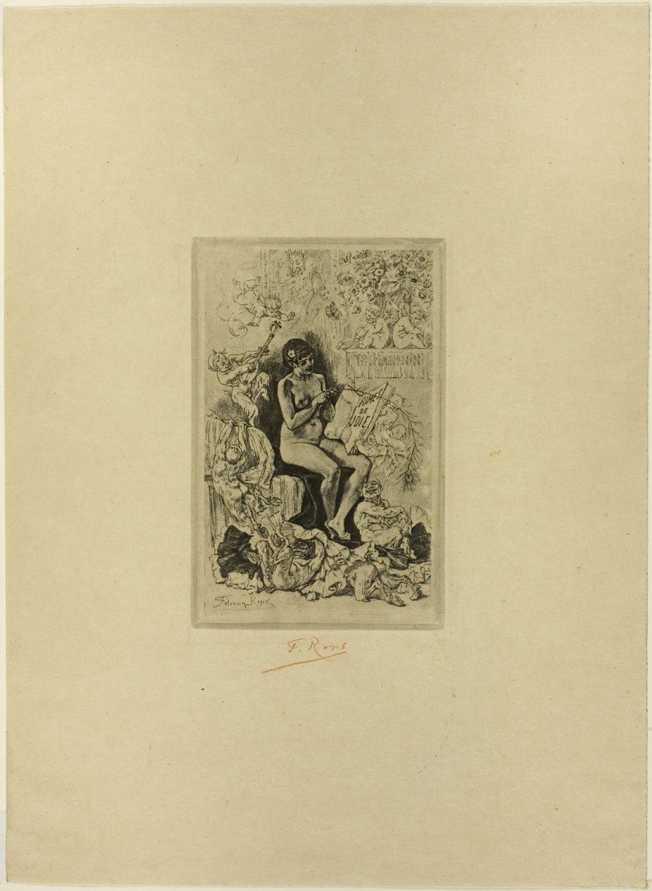 Frontespizio per Rimes de Joie da Félicien Rops