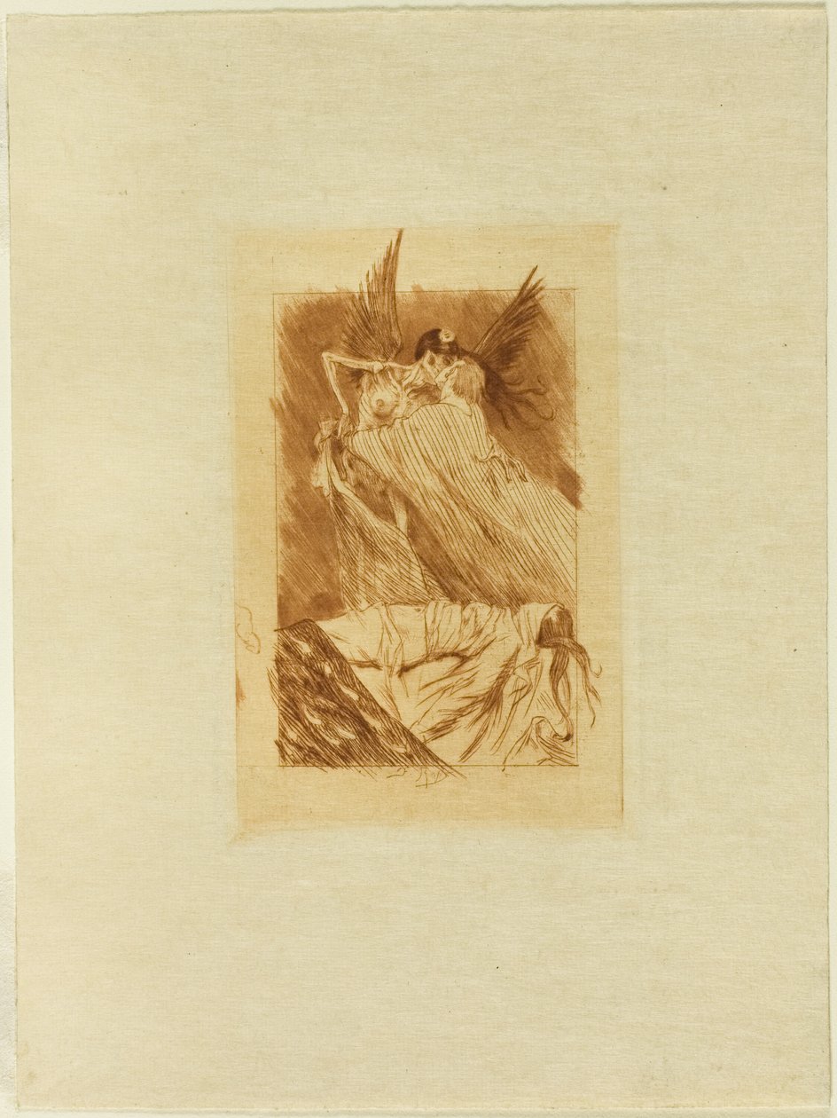 Frontespizio di Les baisers morts da Félicien Rops