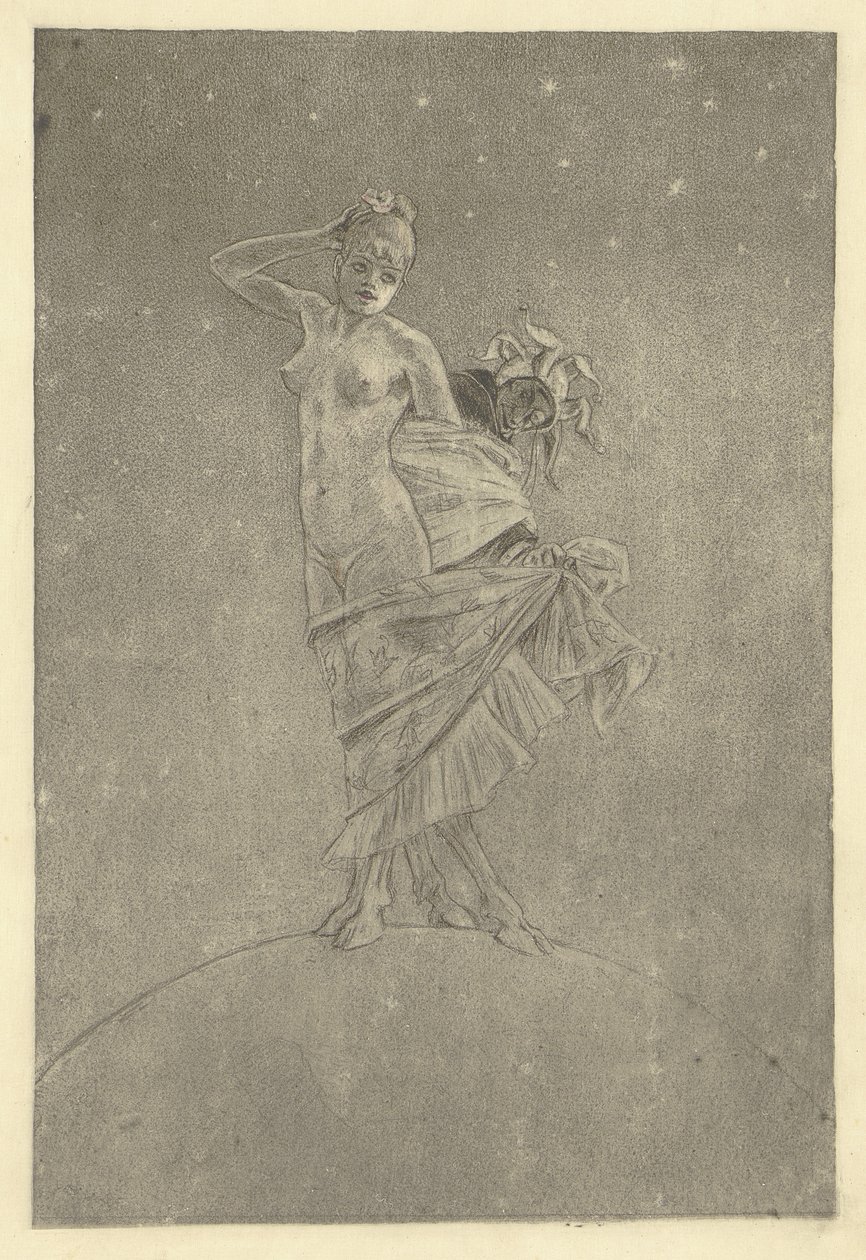 Prostituzione e follia dominano il mondo [Documento illustrato]. da Félicien Rops