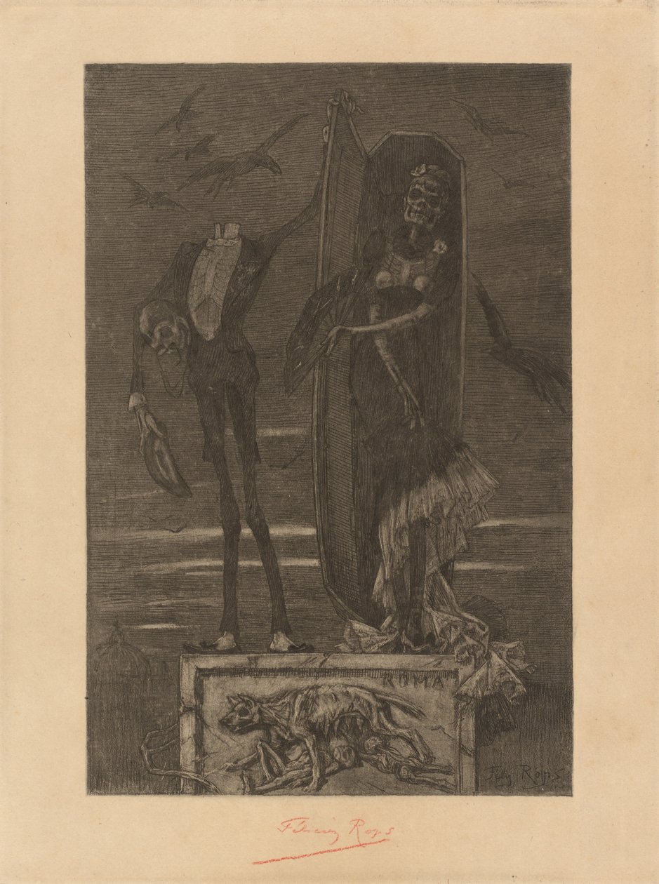 Il vizio supremo: Frontespizio da Félicien Rops
