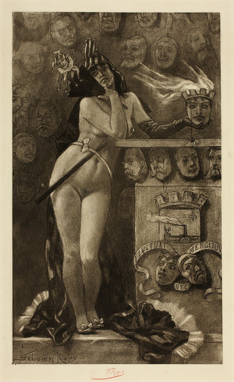 Maschere moderne da Félicien Rops