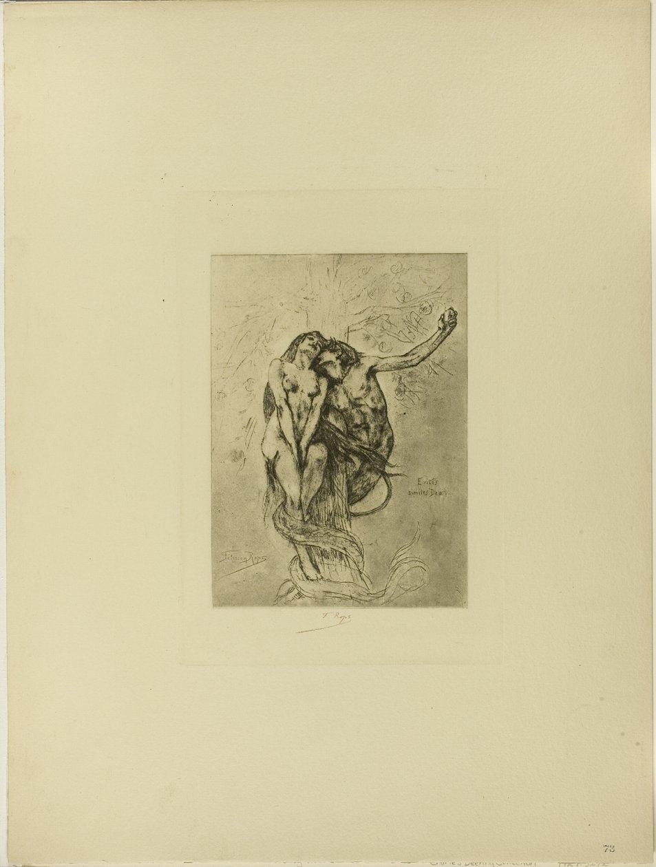 La tentazione o la mela da Félicien Rops