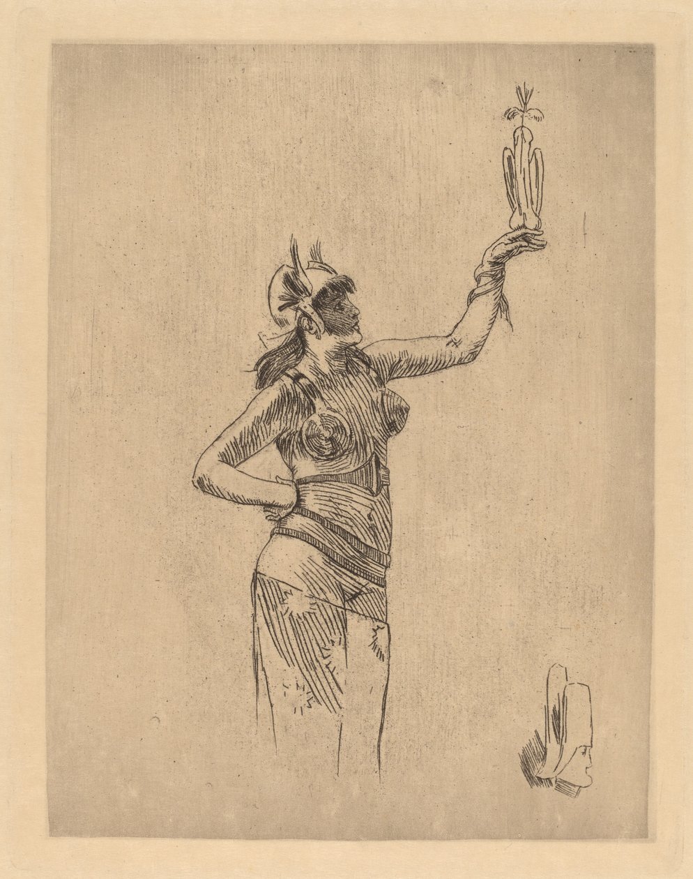 Il falconiere (La fauconniere) da Félicien Rops