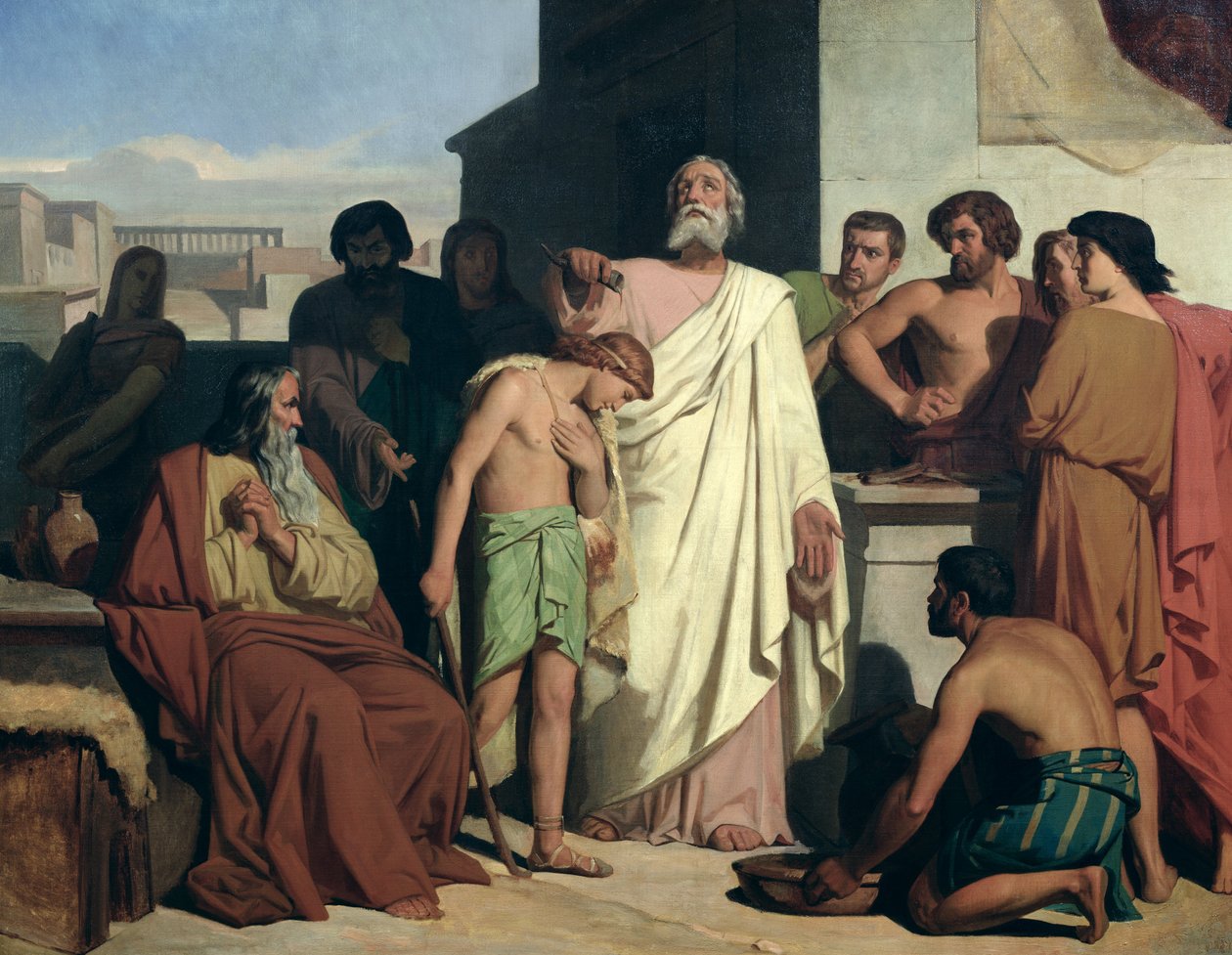 Unzione di Davide da parte di Samuele, 1842 da Félix Joseph Barrias