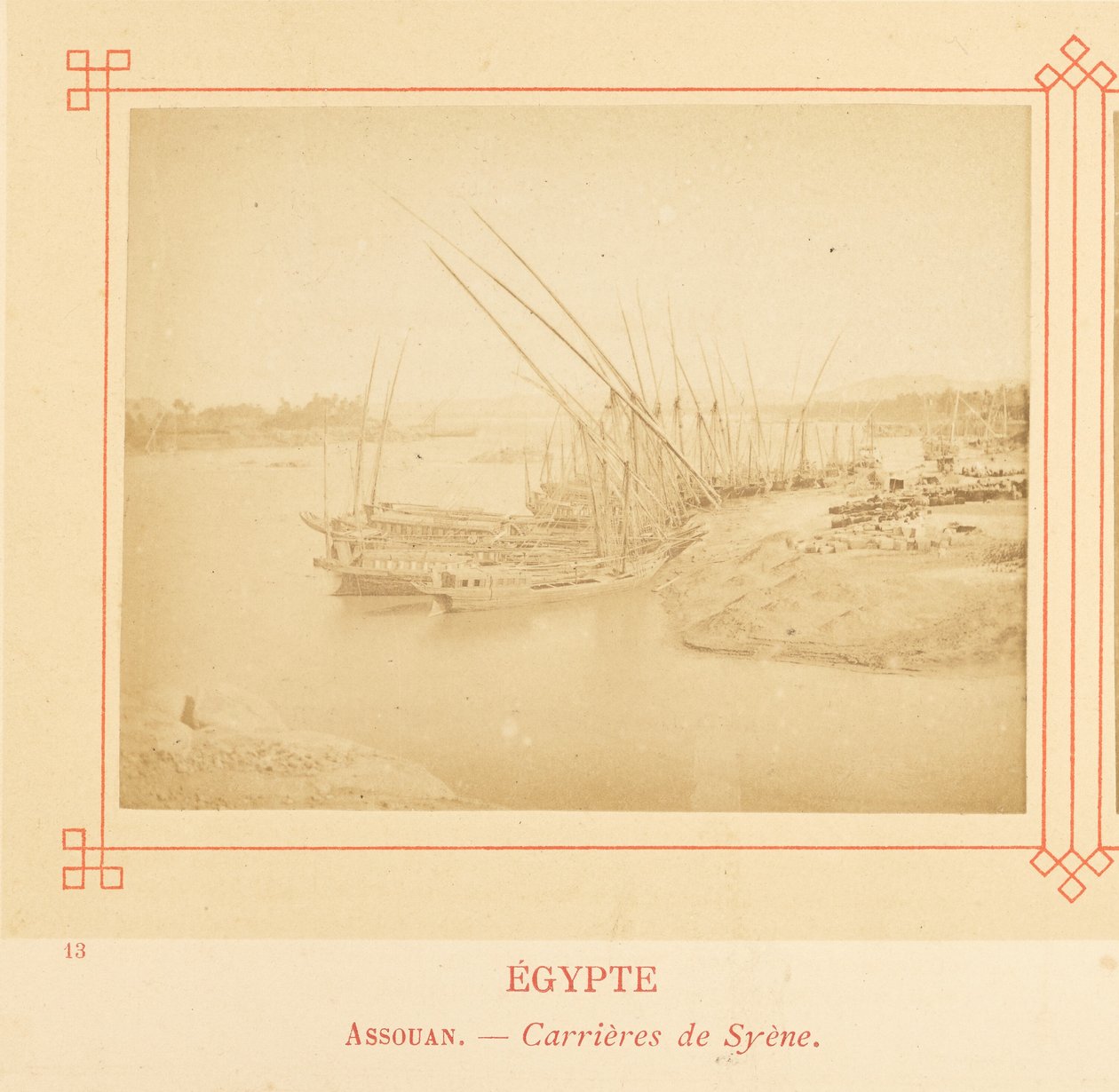 Assuan. - Cave di Syene. da Félix Bonfils