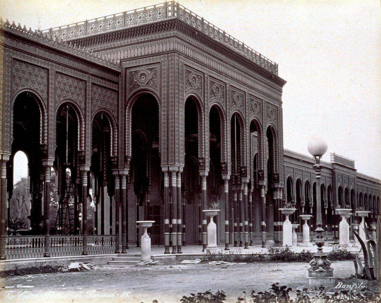 Palazzo Gazirah al Cairo da Félix Bonfils