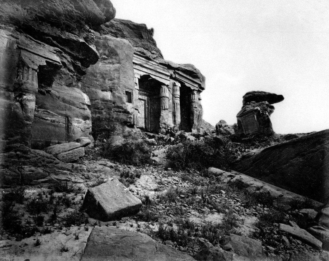 Gebel Silsileh, Egitto, 1878 da Félix Bonfils