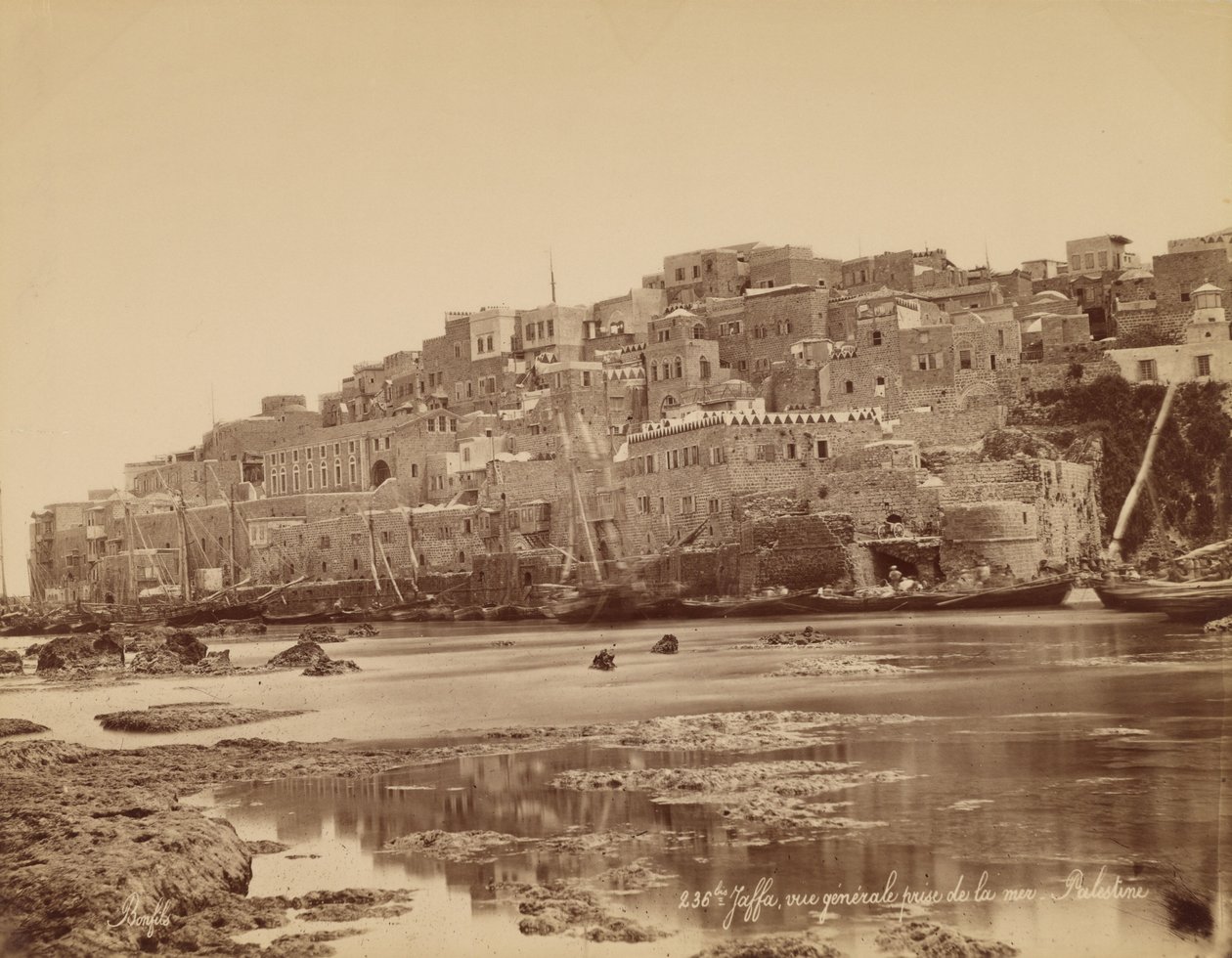 Jaffa, vista generale dal mare - Palestina da Félix Bonfils
