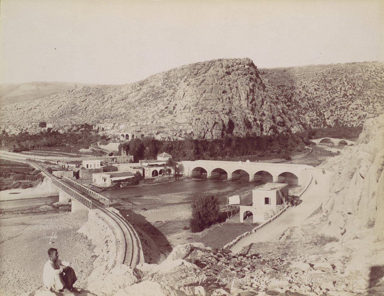 I ponti del fiume del cane, ca. 1880 da Félix Bonfils