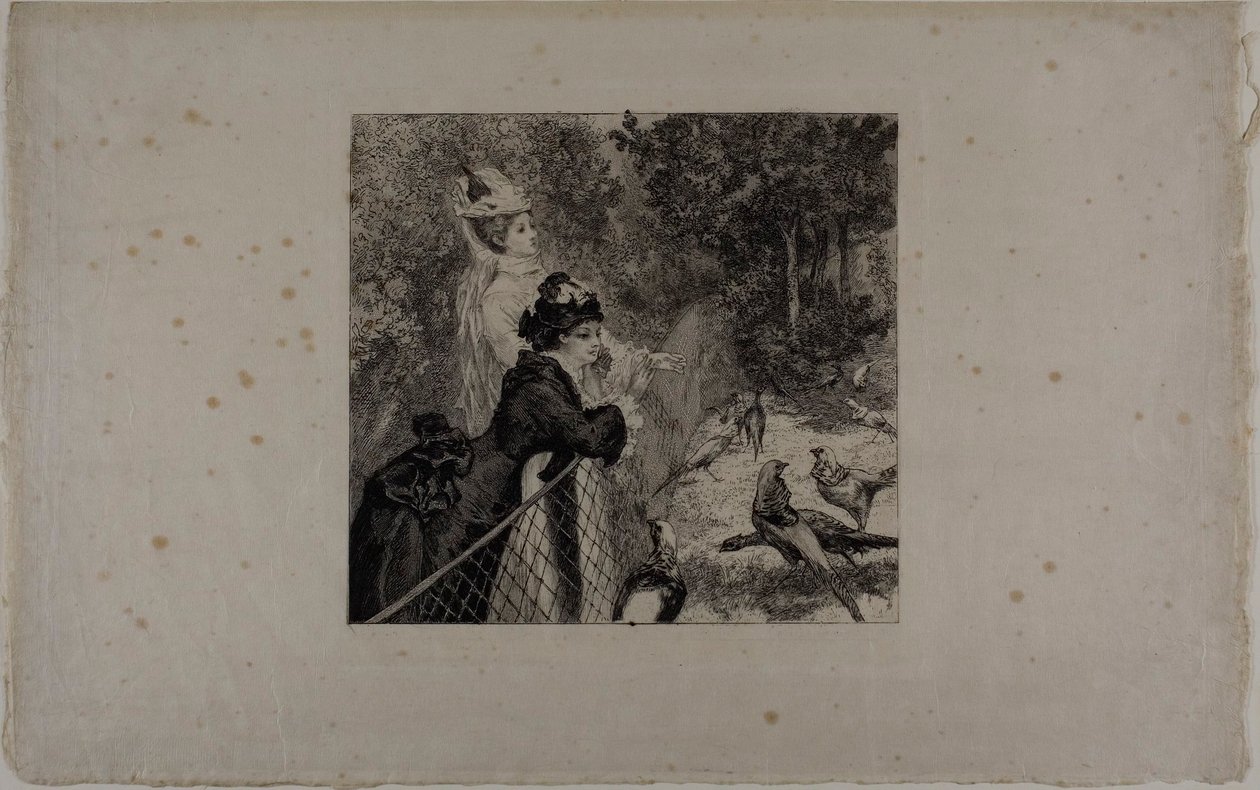 Al Giardino Zoologico, secondo piatto da Félix Henri Bracquemond