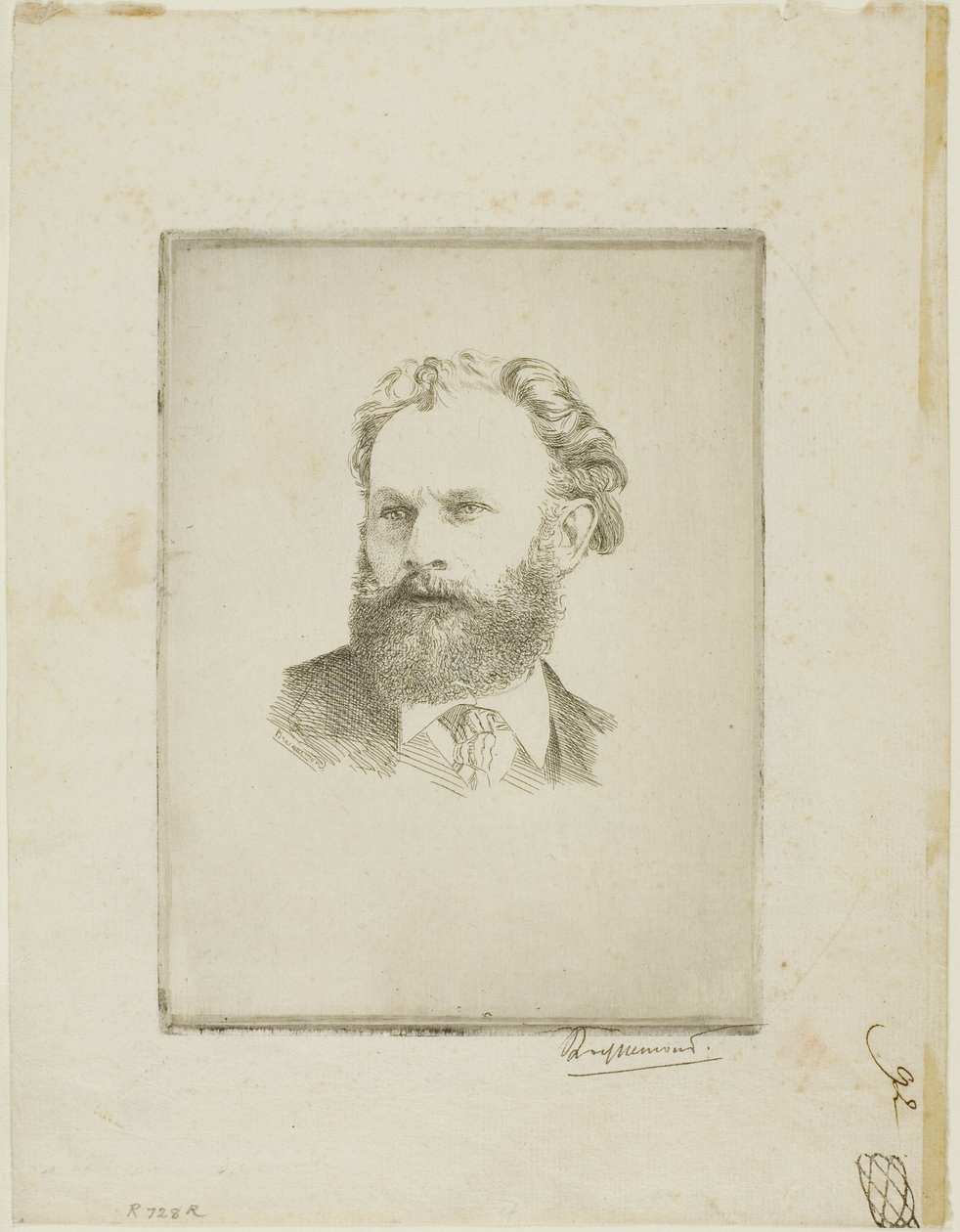 Ritratto di Edouard Manet da Félix Henri Bracquemond