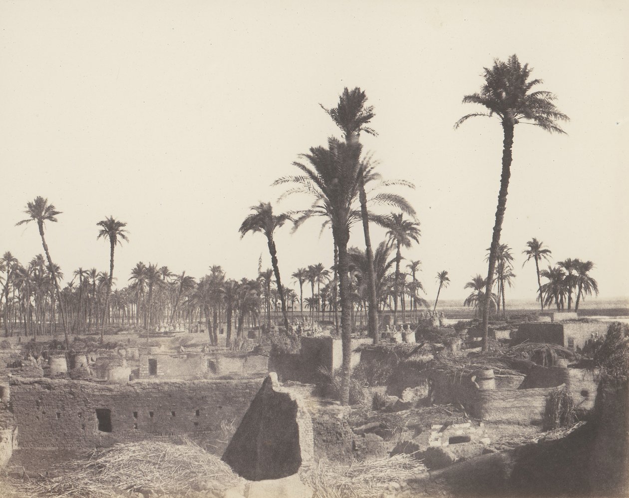 Interno di un villaggio arabo da Félix Teynard