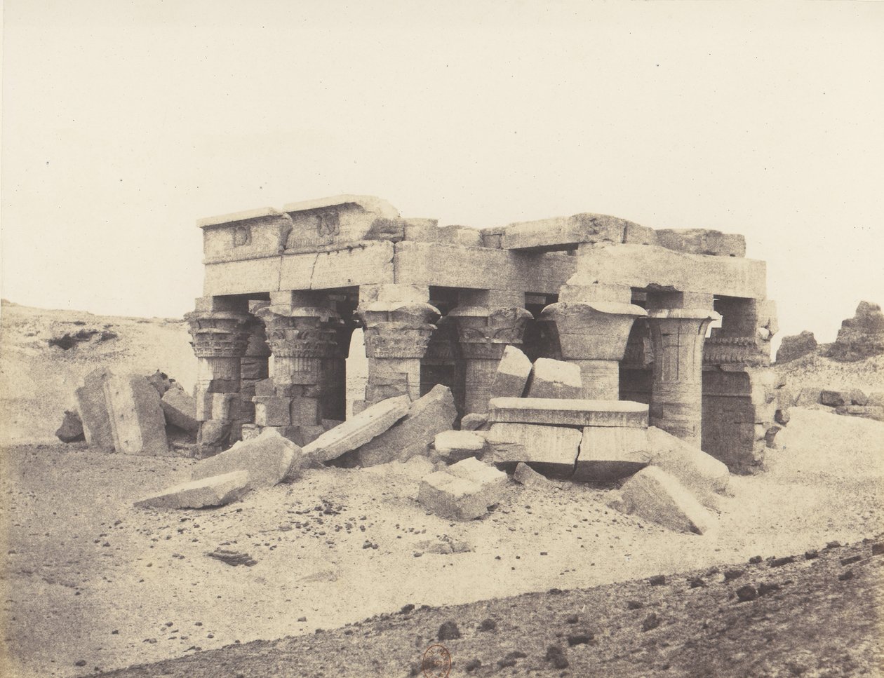 Kôm-Ombou Ombos, Vista Generale delle Rovine, 1851-52, stampato 1853-54 da Félix Teynard