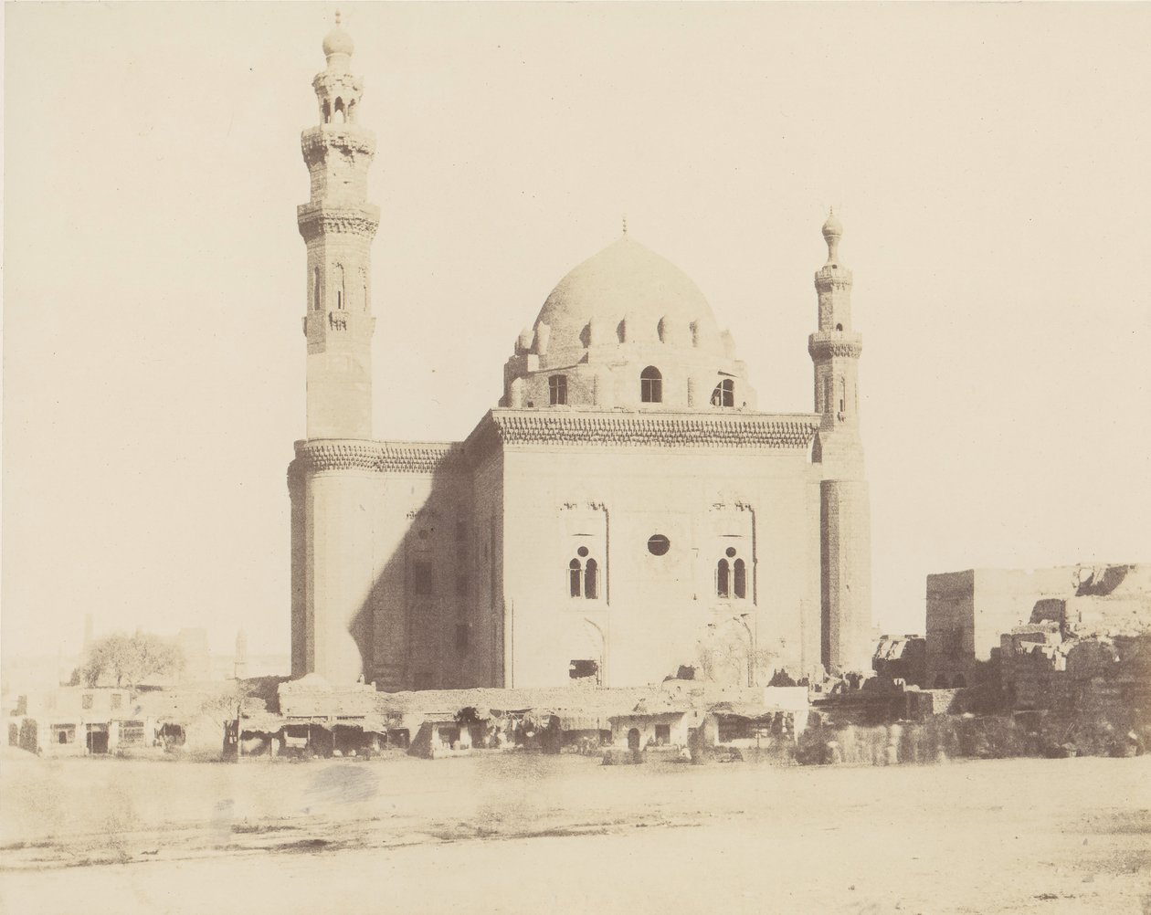 Le Kaire, Moschea del Sultano Hassan il Mausoleo da Félix Teynard