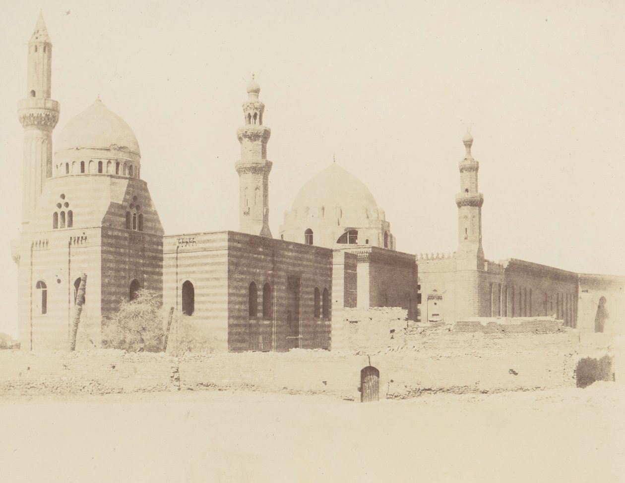 Le Kaire, Moschee di Iscander-Pacha e del Sultano Haçan, 1851-52, stampato 1853-54 da Félix Teynard