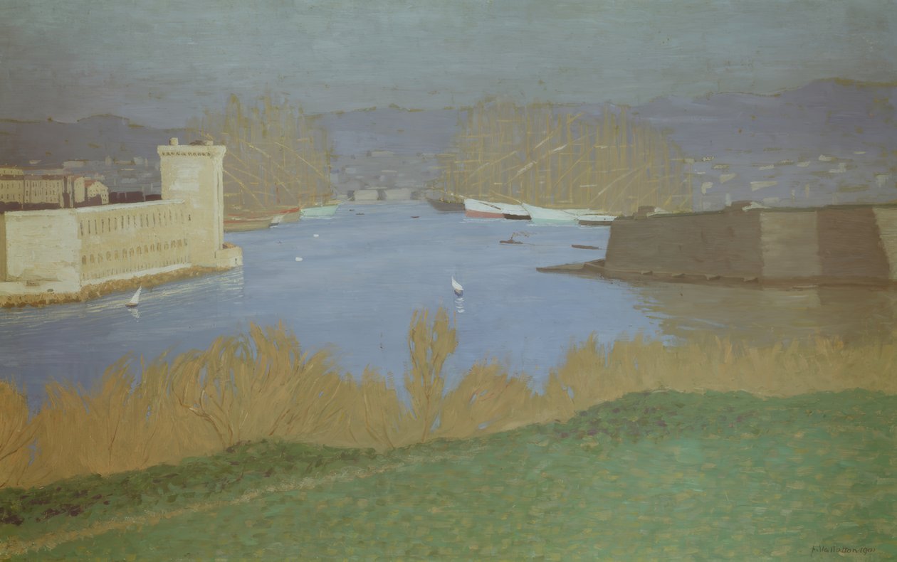Il porto di Marsiglia da Félix Vallotton