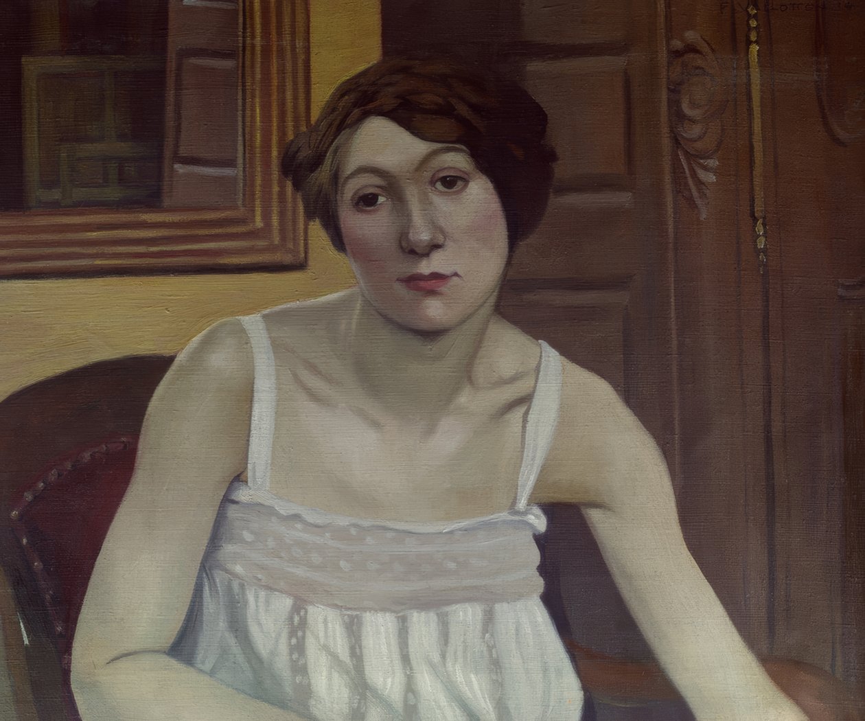 Ritratto di donna a mezzo busto da Félix Vallotton