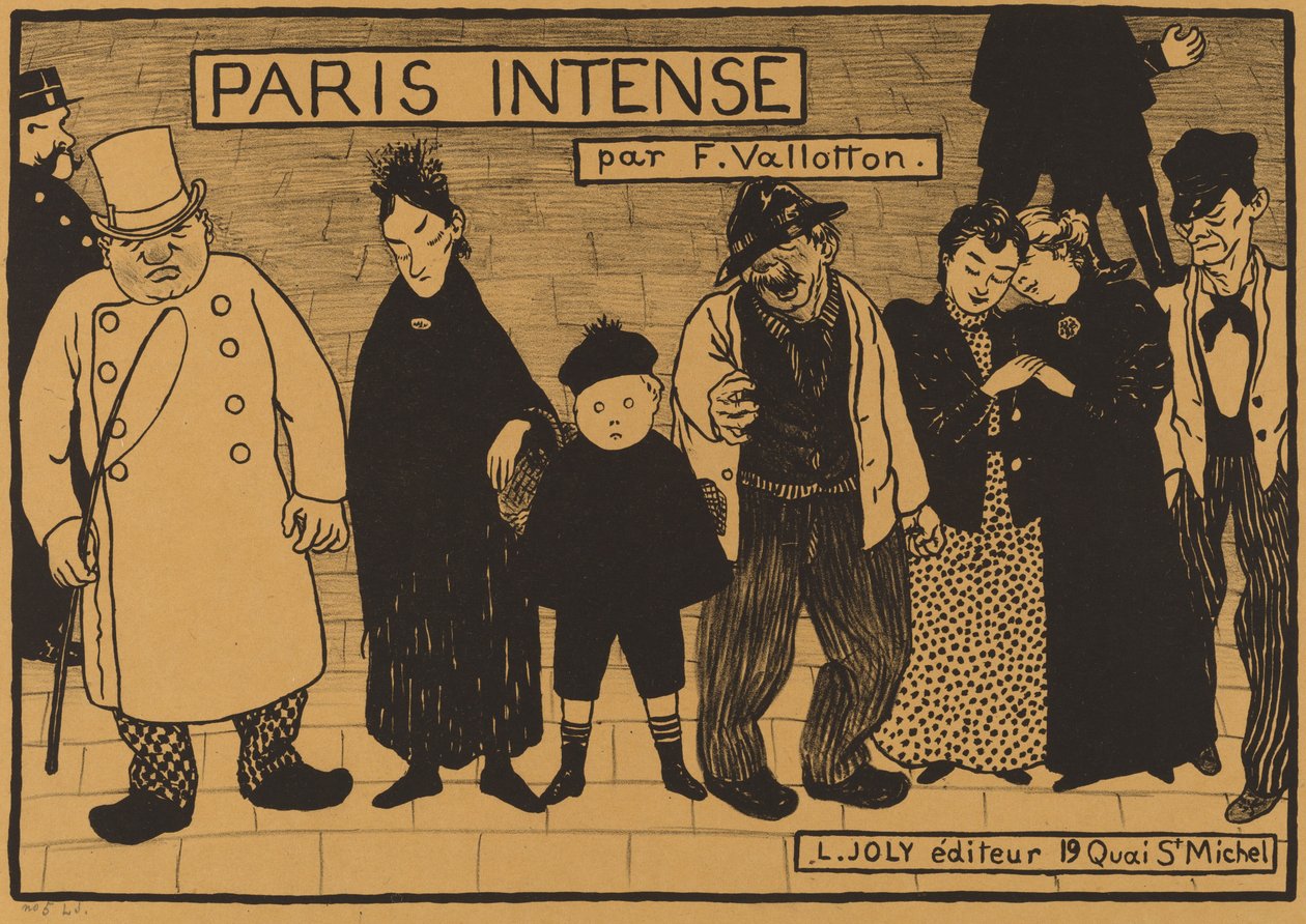 Frontespizio da Paris Intense da Félix Vallotton