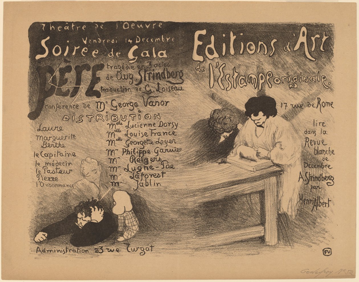 Père: tragedia in 3 atti di Aug. Strindberg, 1894 da Félix Vallotton