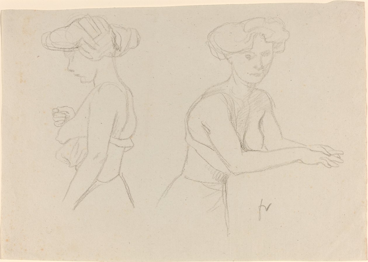 Due Studi di una Donna che si Veste da Félix Vallotton