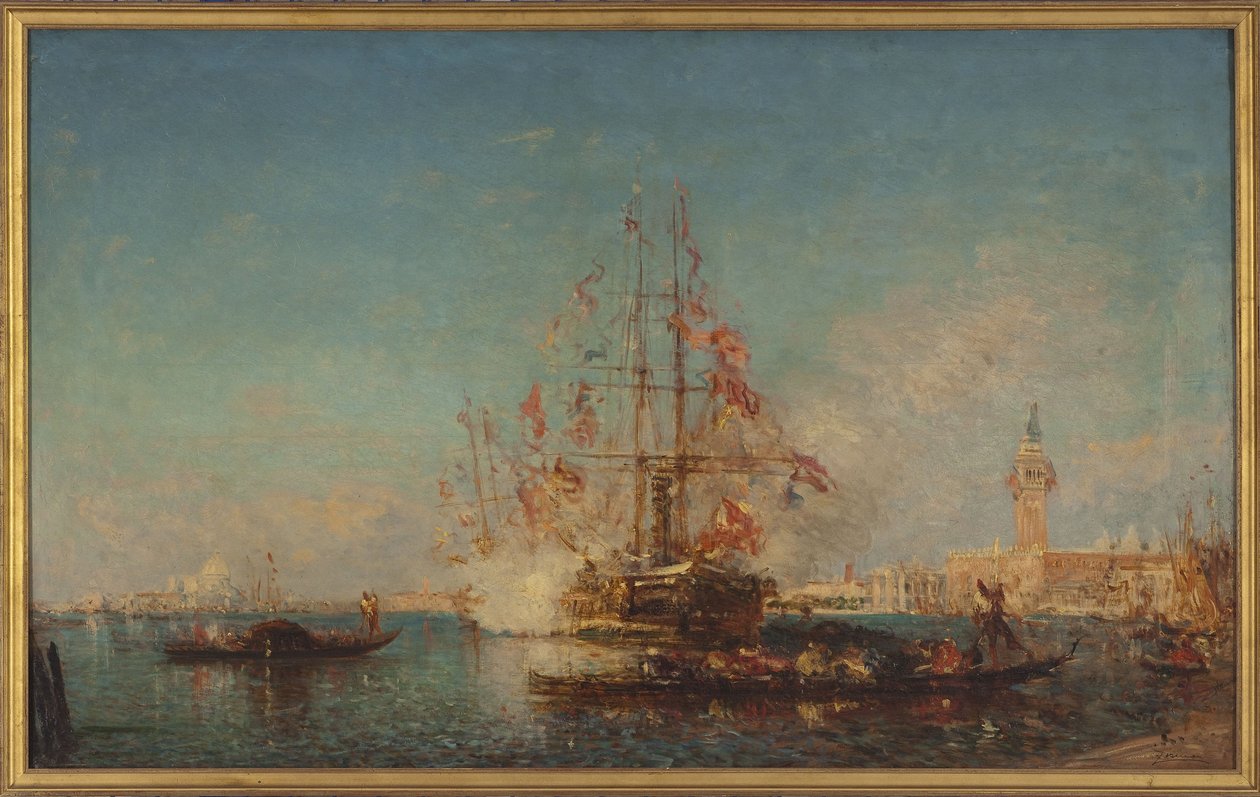 Colpo di cannone, tra il 1880 e il 1885 da Félix Ziem