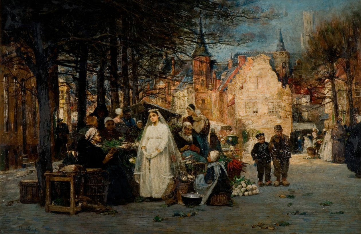 La prima comunione, 1894 da Flora Macdonald Reid