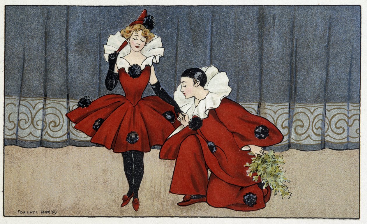 Pierrot e Colombina da Florence Hardy